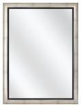 Spiegel mit Intensiv Rahmen - Silber Schwarz