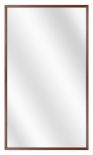 Spiegel met Vlakke Aluminium Lijst - Kersen - 20x50 cm